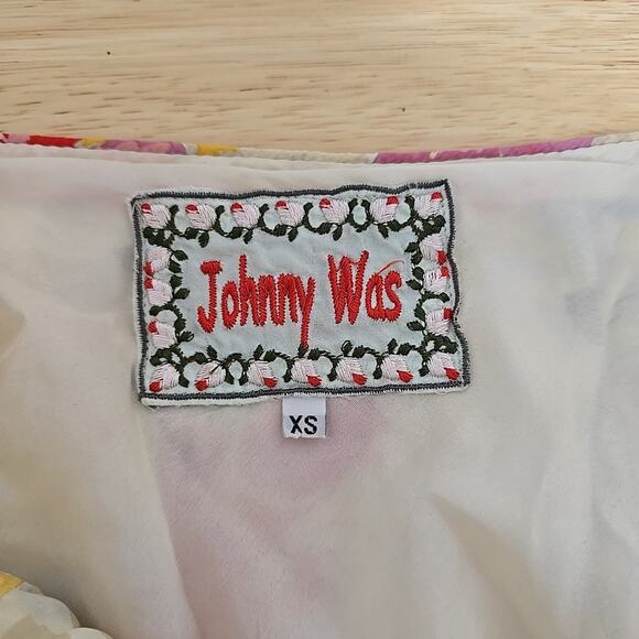 Johnny Was Multicolor Silk Floral Sleeveless Loose Fit Slip Dress Size XS - Picture 3 of 10